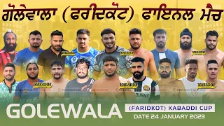 [FINAL MATCH] Golewala (Faridkot) Kabaddi Tournament | 24 Jan 2023 | Kabaddi Junction | Live Kabaddi
