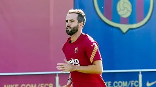 Pjanic in Barcelona Training | First training for Pjanic in barca