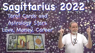 Sagittarius 2022 Yearly Tarot Cards and Astrology Stars    Love, Money & Career