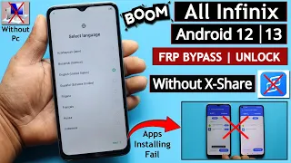 Boom - All Infinix Frp Bypass Apps Not Installed Solution - Without X-Share 100% Working 2023