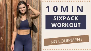 10 MIN SIXPACK WORKOUT für Zuhause | Die besten Übungen für deine Abs // No Equipment | Fit Laura