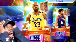 GALAXY OPAL LEBRON JAMES In SUMMER PACK OPENING! NBA 2K Mobile Season 3