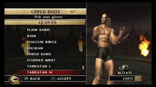 Mortal Kombat Armageddon - Kreate A Fighter All Appearance Parts