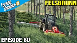 MAKING SILAGE IN A FOREST Farming Simulator 19 Timelapse - Felsbrunn FS19 Episode 60