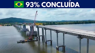 A Maior Ponte do Brasil em Cima do Rio em Construção