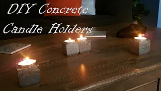 2 Types of Concrete Candle Holders you can make