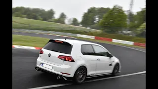 Golf GTI TCR chasing BMW M2 Comp. Easy 7:57 BTG Lap in Traffic.