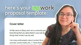 what to write in an upwork proposal (+ a free proposal template)