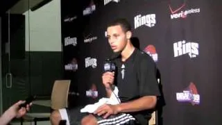 Stephen Curry's Post-Workout Interview - June 21, 2009