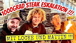 1000 GRAD STEAKS OHNE GRILL ! — Klaus grillt VS. @HOLZKUNSTSCHOLZOFFIZIELL @SurvivalMattin