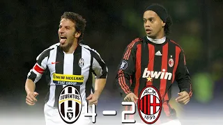 Juventus 4 - 2 AC Milán (Del Piero x Ronaldinho) ● Serie A 2008 | Extended Highlights & Goals