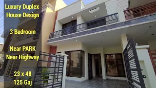 125 Gaj, 23x48 | Luxury Duplex Independent | Double Story House Design | Mohali near Chandigarh