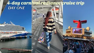 first family 4-day cruise trip to Mexico on the carnival radiance day 1 | gabrielle ellenell