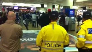 Union Station after Leafs beat Bruins 2-1