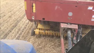 Baling Wheat straw