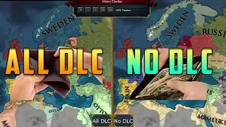 [EU4] Double Timelapse - All DLC vs No DLC (AI only)