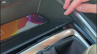 How to use the wireless charger on a Mazda CX-5