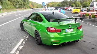 Cars Leaving Nürburgring Tankstelle - CRAZY M3 GT4, Huracan, Focus RS, Mustang, GTR, BMW M, RS3..