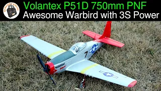 Volantex P51D Mustang 750mm Wingspan PNF - This P51D on 3S Power makes it an Awesome Warbird ;-)