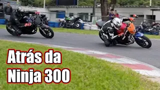 Pega Fazer 250 e Ninja 300 no Kartódromo do Guará (sentido horário)