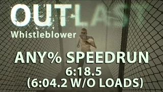 Outlast Whistleblower Any% Speedrun 6:18.5 (6:04.2 without loads) (PC) (Former WR)