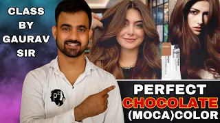 Perfect Chocolate ( mocha ) Hair Color || हिंदी में || P SQUARE SALON