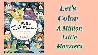 Let's color in A Million Little Monsters