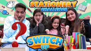 Stationary Switch Up Challenge🎒| Family Comedy Challenge | Cute Sisters Challenges