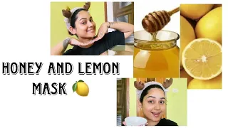 Honey and Lemon Mask || #homeremedies #skincare #vlog #ytviralvideo #devikaarundhati