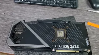 ASUS ROG Strix RTX 3080 замена термопрокладок.