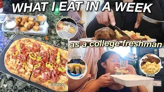 WHAT I EAT IN A WEEK AS A FRESHMAN IN COLLEGE (villanova university dining + eating at home)