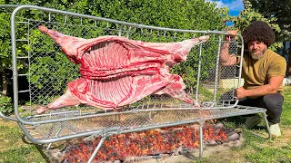 A Whole Lamb Cooked on A Cot! The Most Unique Way and Taste in the World