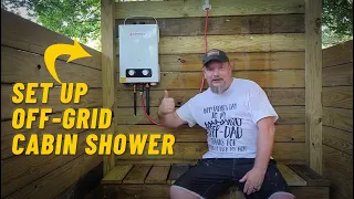 How to take a shower in your off-grid cabin? Camplux BD158 Review