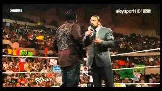 WWE RAW 7/25/11 Triple H & R-Truth Funny Segment (JoMo RETURNS!!!!)