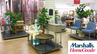 MARSHALLS HOMEGOODS ARMCHAIRS CHAIRS GLASS TABLES FURNITURE SHOP WITH ME SHOPPING STORE WALKTHROUGH