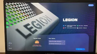 How to get into bios in lenovo legion 5 laptop