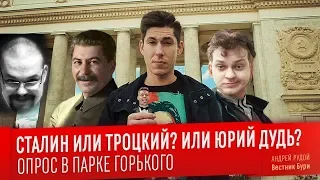 Ежи Сармат смотрит Вестника Бури "СТАЛИН ИЛИ ТРОЦКИЙ? ИЛИ ЮРИЙ ДУДЬ? Опрос в Парке Горького"