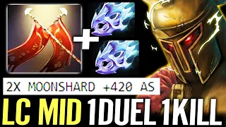 🔥 WTF LC MID 2x Moonshard — 1DUEL 1KILL +420 AS Max Speed Legion Commander Dota 2 Pro