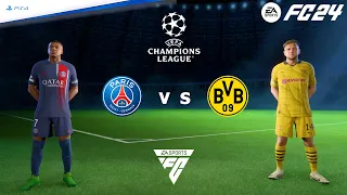 FC 24 PS4 - PSG vs Borussia Dortmund | Champions League 23/24