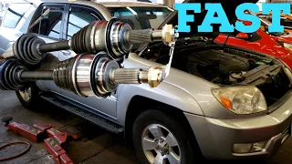 How To Replace CV Axles   03-09 Toyota 4Runner FAST!