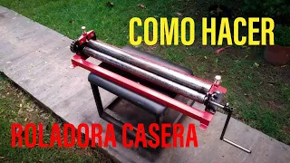 ROLADORA CASERA CON MATERIALES RECICLADOS