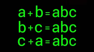 France | Can you solve this ? | Math Olympiad  a=? b=? c=?