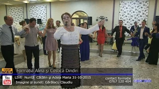 Alina si Costica Dindiri Colaj HORA LIVE part.1 Nunta Catalin si Adela 31-10-2015
