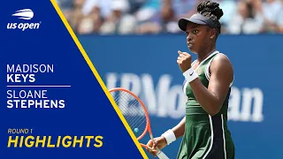 Madison Keys vs Sloane Stephens Highlights | 2021 US Open Round 1