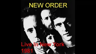 New Order - Live In New York 1981