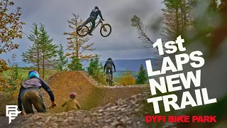 1st LAPS AT DYFI BIKE PARKS NEWEST UNNAMED TRAIL!!