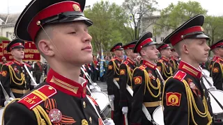 Военный парад в Уссурийске посвященный 76-летию Победы