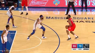 Mitchell Robinson Blocks Harden & Doncic