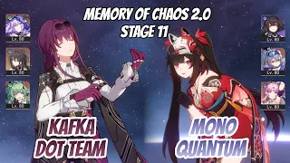 Kafka DoT & Sparkle x Xueyi Memory of Chaos Stage 11 (3 Stars) | Honkai Star Rail