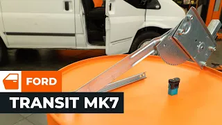 How to change a window regulator and switch on the FORD TRANSIT MK7 [AUTODOC TUTORIAL]